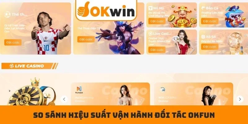 So sánh hiệu suất vận hành đối tác OKFUN