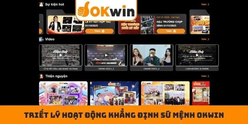 Triết lý hoạt động khẳng định sứ mệnh OKWIN